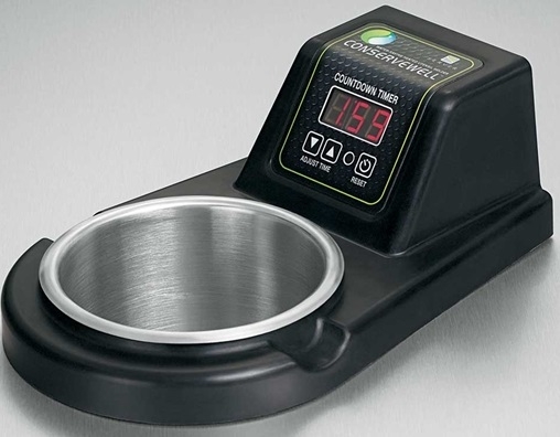 Server ConserveWell Programmable Drop-In Utensil Holders with Timer, 3 3/8 x 6 25/32 x 10 13/32 inch