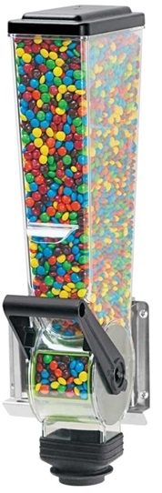 Server SlimLine Single Dry Food and Candy Dispenser with Bracket, 2 Liter