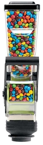 Server SlimLine Wall Mount Single Dry Food and Candy Dispenser with Bracket, 1.4 Liter