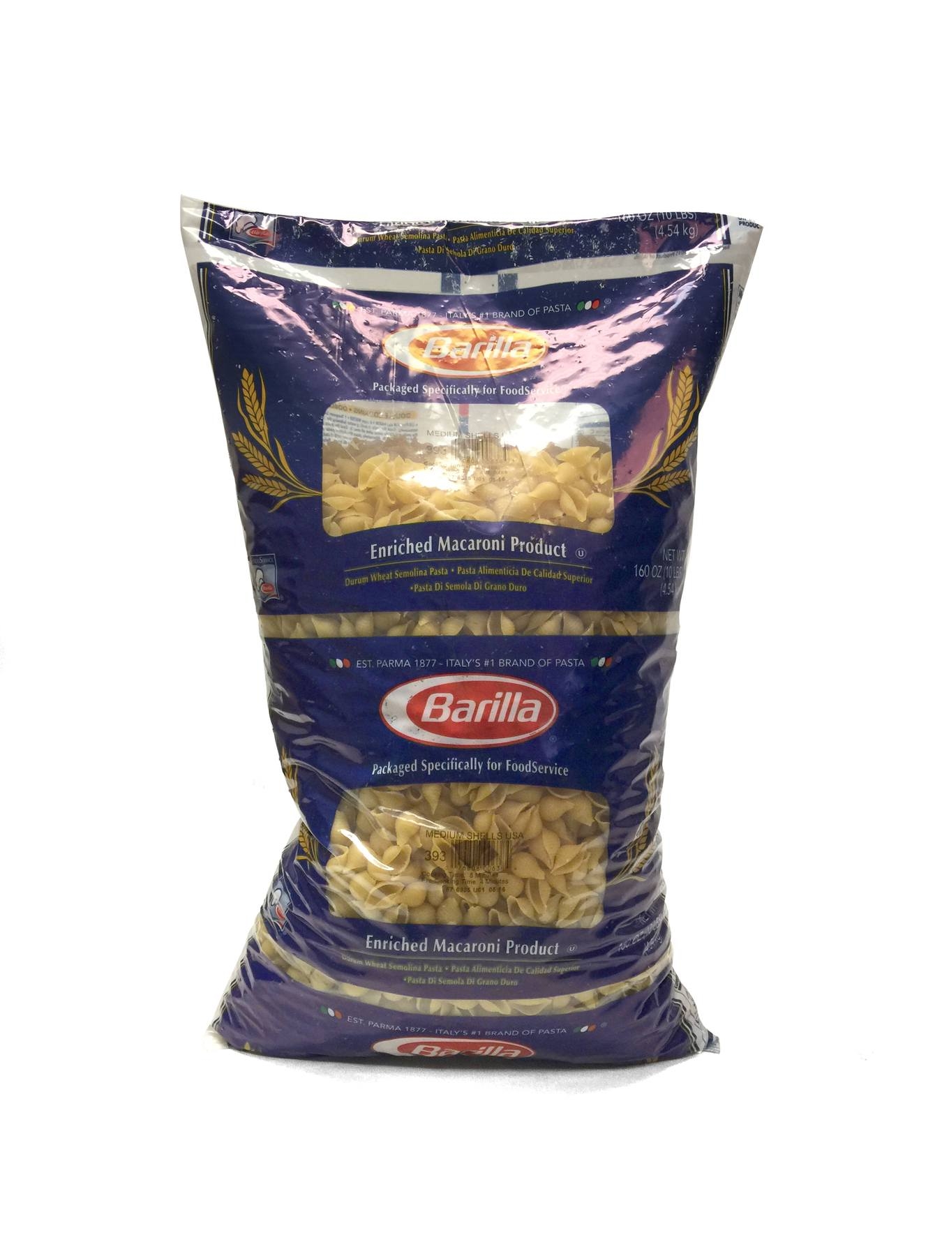 Barilla Medium Shells Pasta, 160 Ounce -- 2 per case.