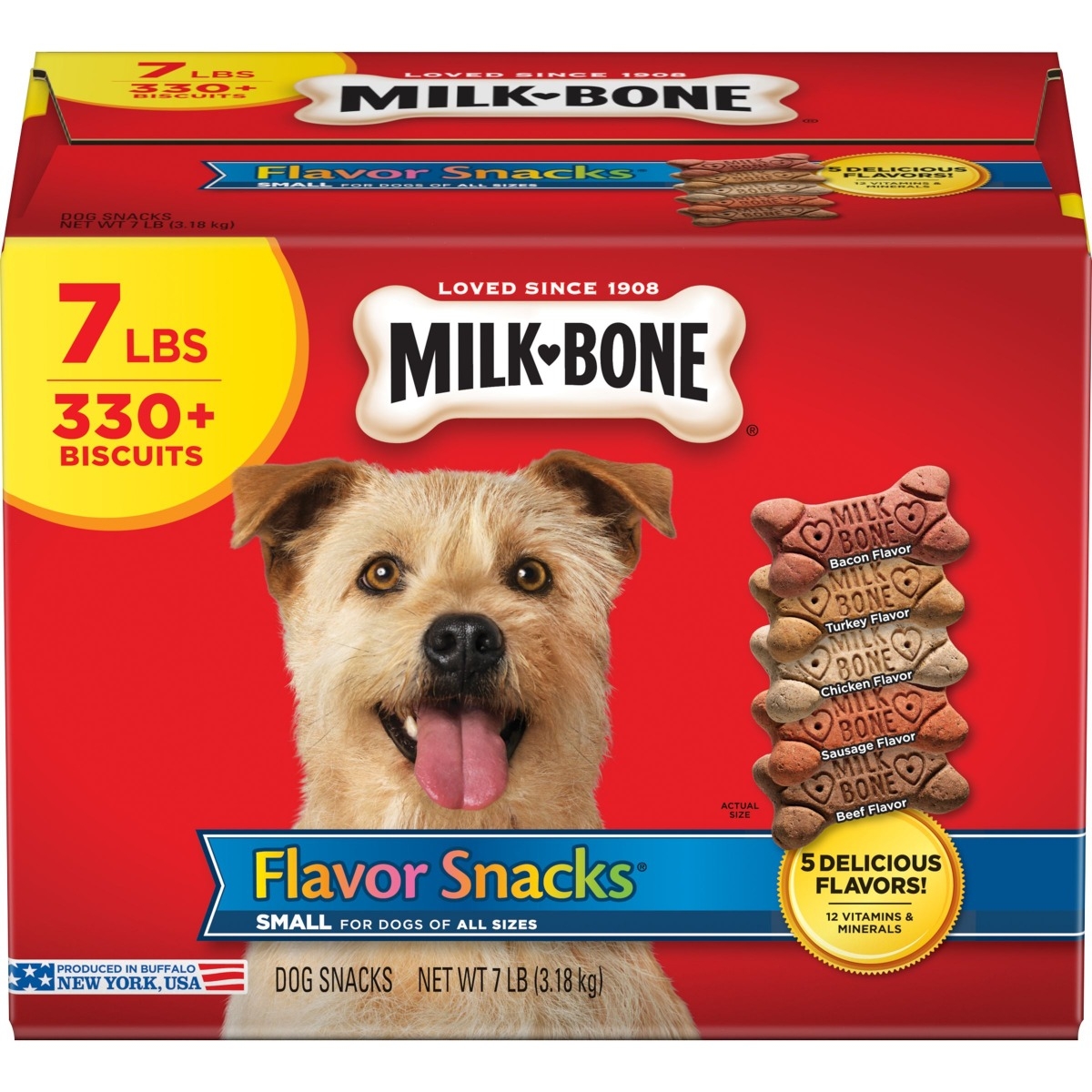 Milk Bone Flavor Snacks for Small Dogs, 7 Pound.