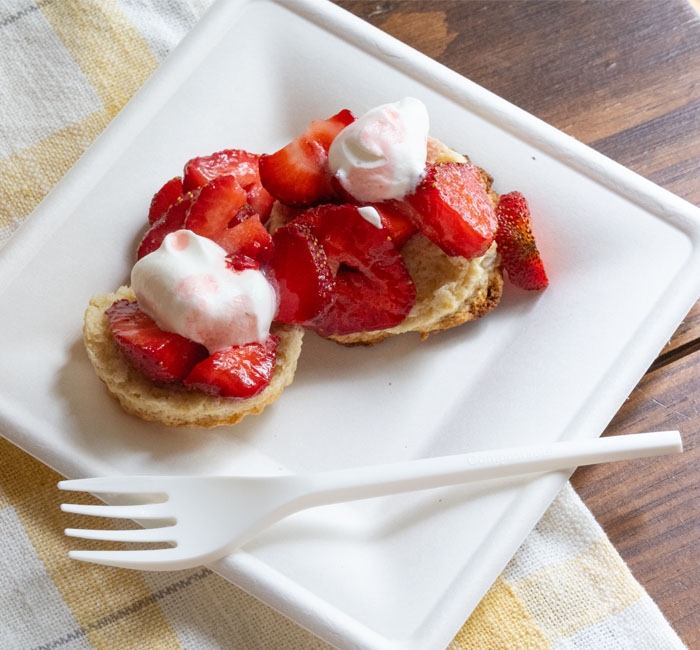 Kitch 24/7 Compostable Individual Wrap White Forks -- 1000 per case