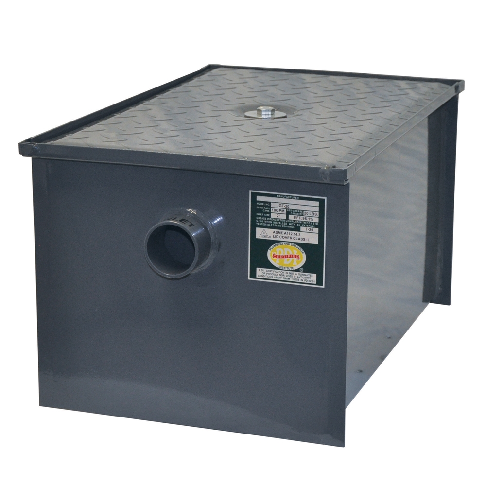 John Boos Grease Trap, 50 Pound Capacity.