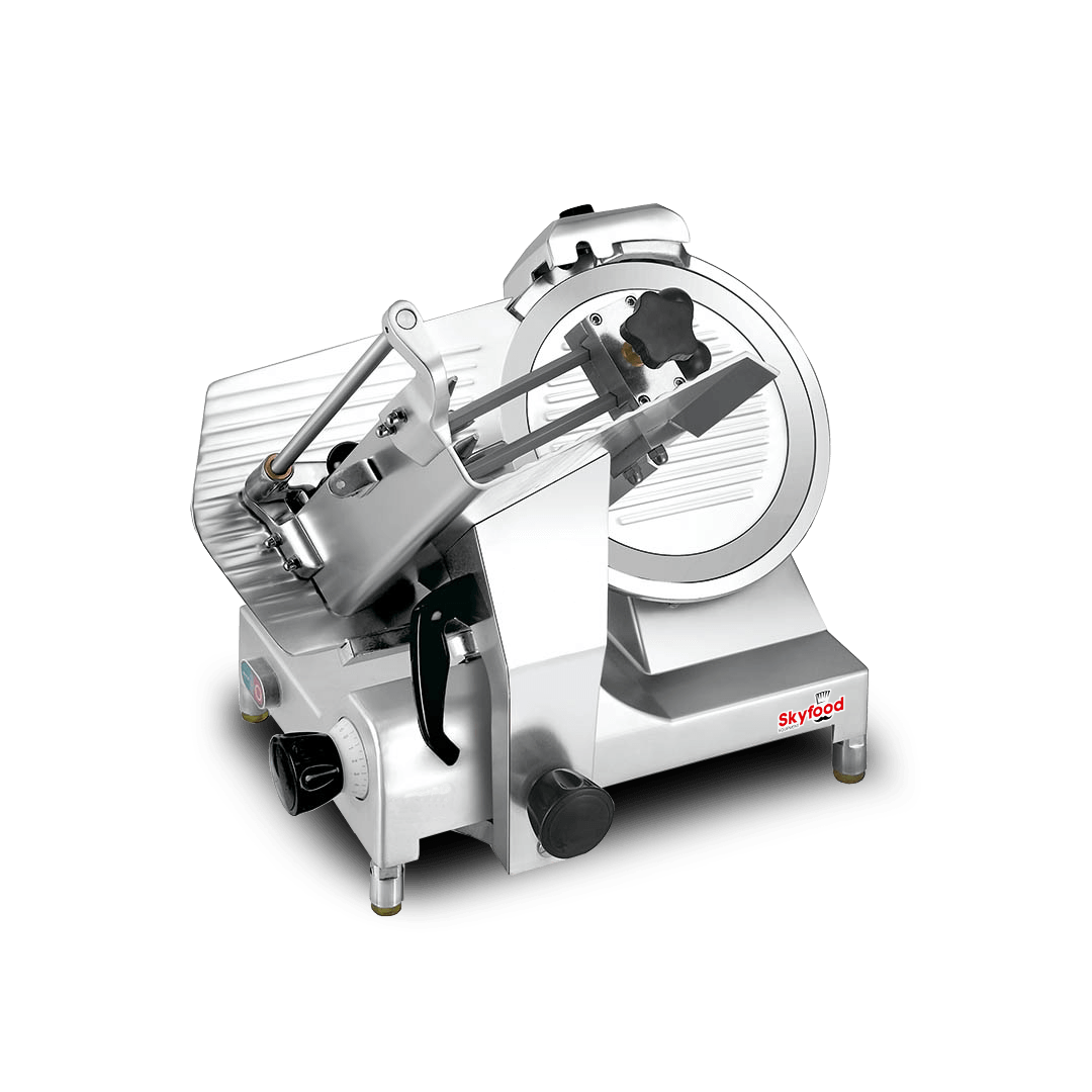 Skyfood Manual Heavy Duty Full Size Slicer with 12 inch Dia Stainless Steel Hollow Ground Knife