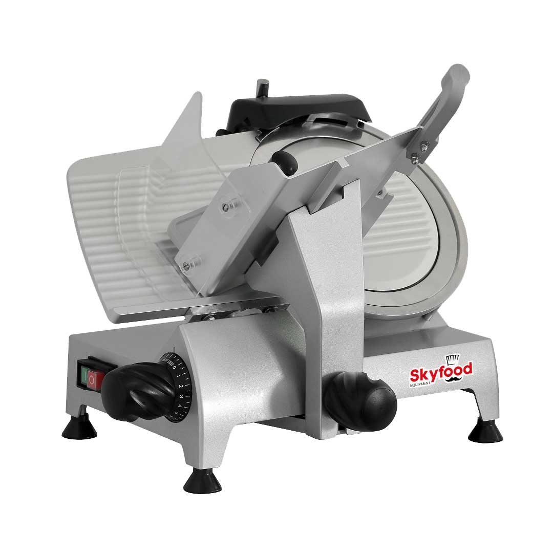 Skyfood Manual Heavy Duty Full Size Slicer with 12 inch Dia Hard Chromed Steel Knife