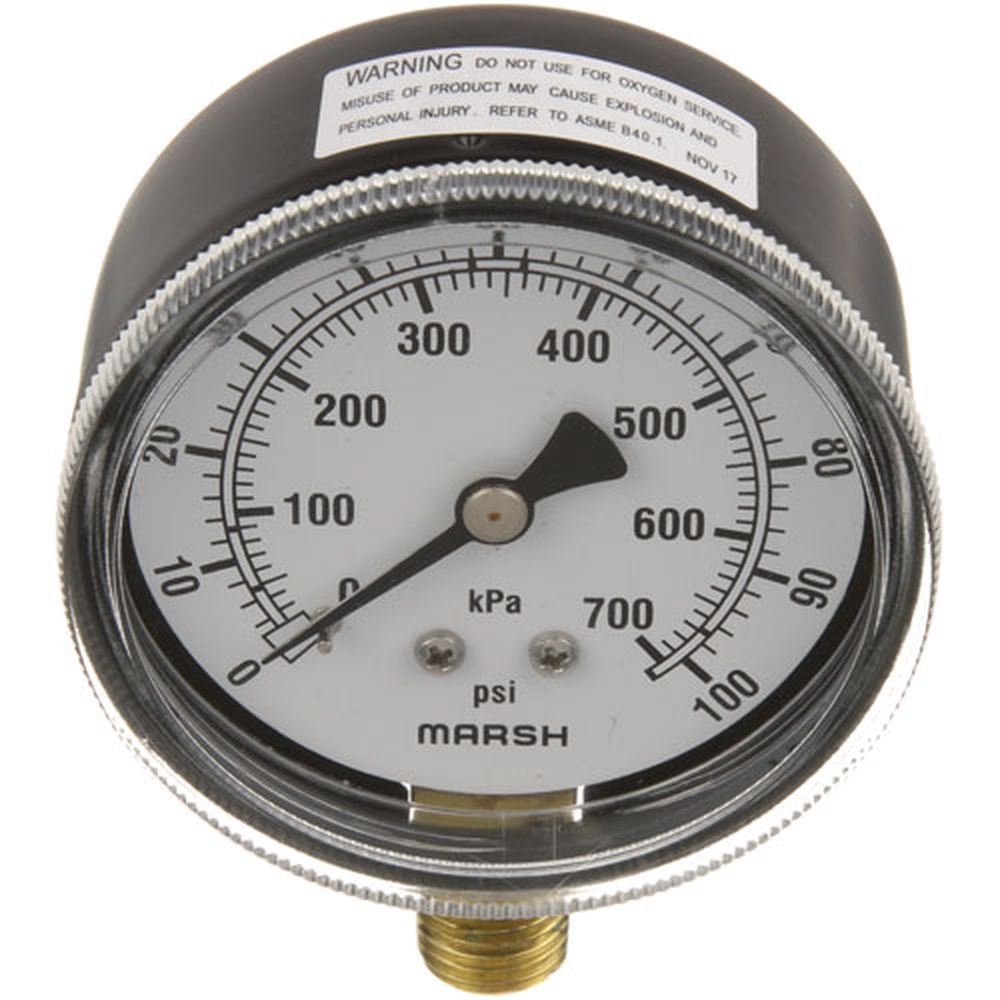 Cleveland CLE07169 0 - 100 PSI Pressure Gauge