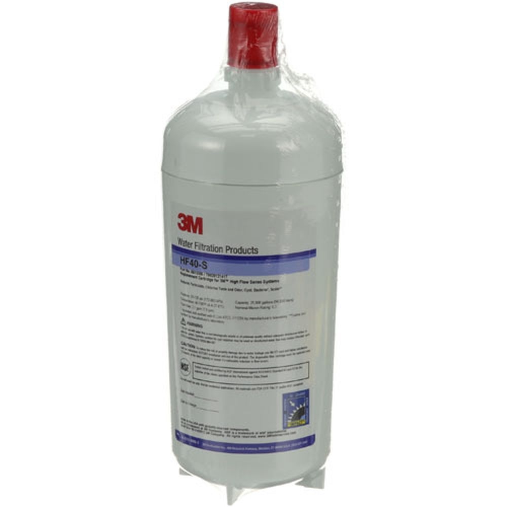 Cuno CUN56133-05 Ice HF40-S High Flow Series Hot Beverage/Ice Machine Replacement Water Filter Cartridge with Scale Inhibitor