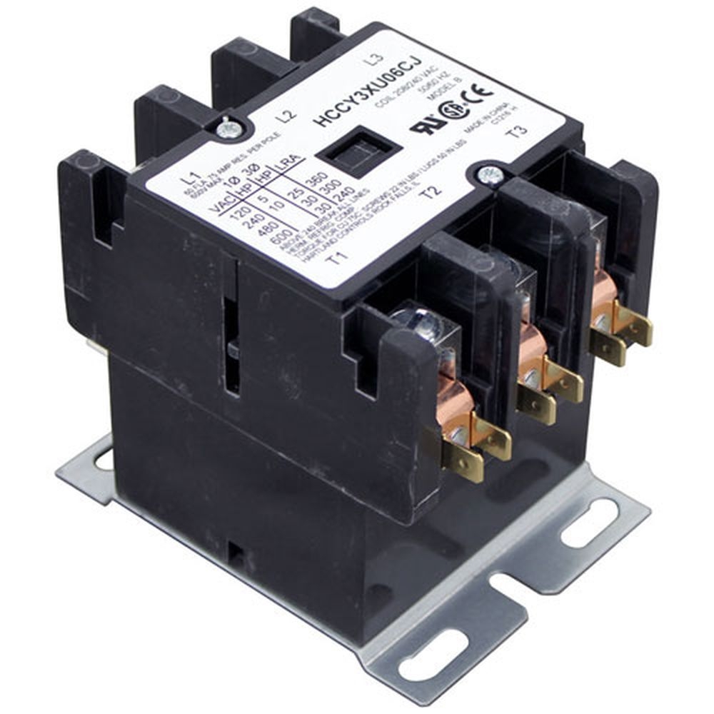 Hubbell HBLC25FNF360B Hartland 60/75 Amp 208/240 Volt 3 Pole Contactor