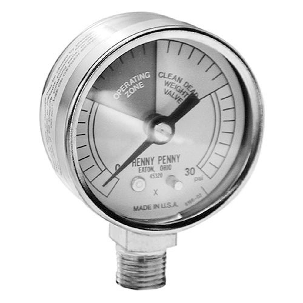 Henny Penny HEN16910 2 inch Dial 0 - 30 PSI Pressure Gauge
