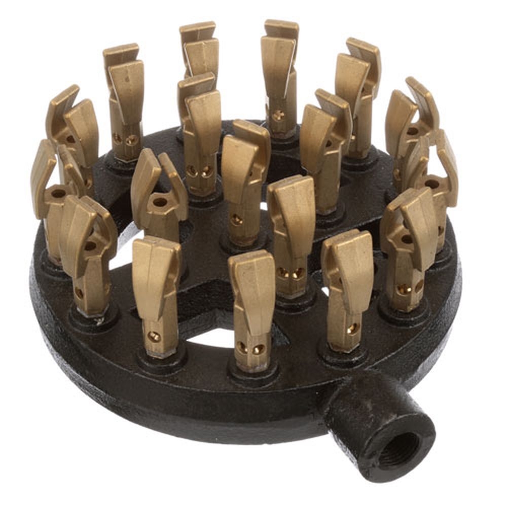 Imperial IMP1270 Cast Iron Natural Gas Duck Jet Burner, 8 inch Dia.