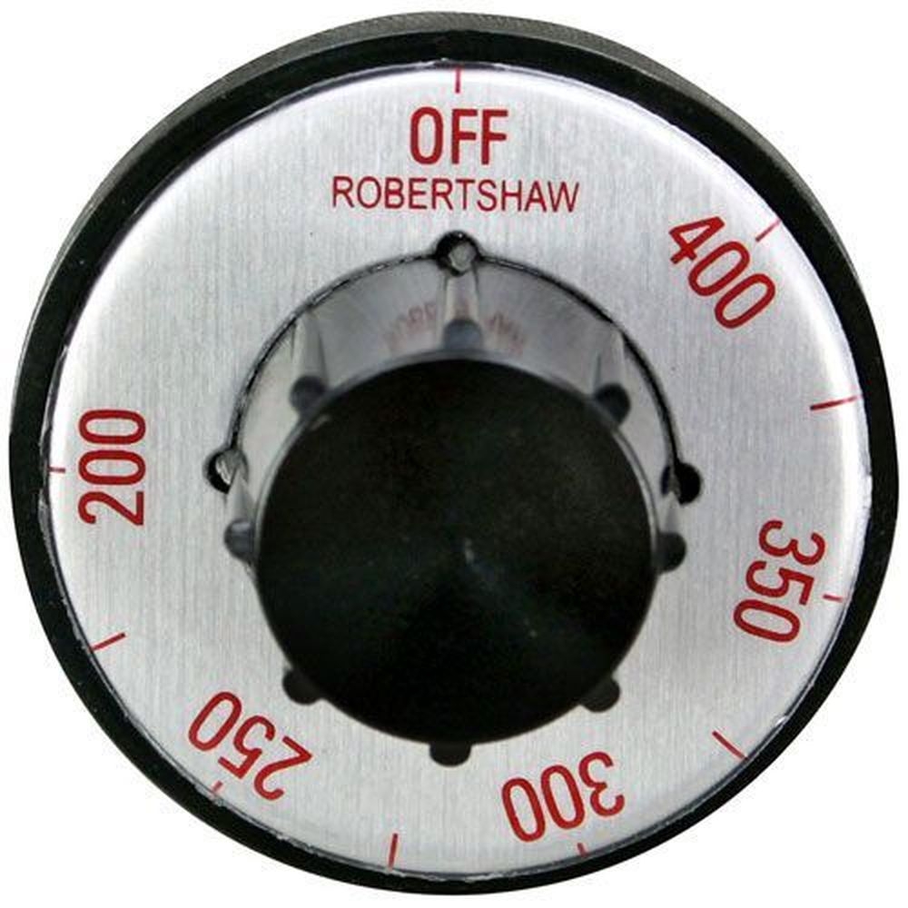 MKE OFF-400-200 Black and Silver Tstat Dial for MKE Part Number 07-3411, 2 inch Dia.
