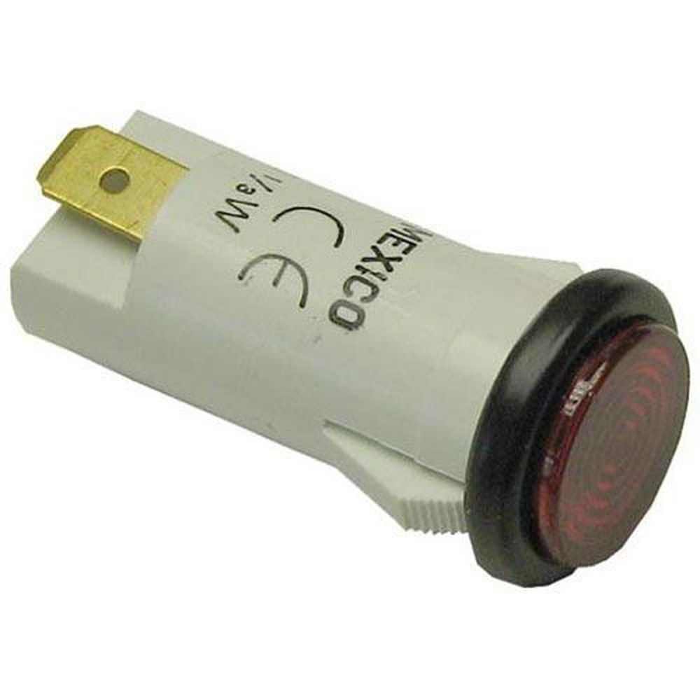 Nemco Red 125V Signal Light Fits 1/2 inch Hole for Nemco Part Number 47212