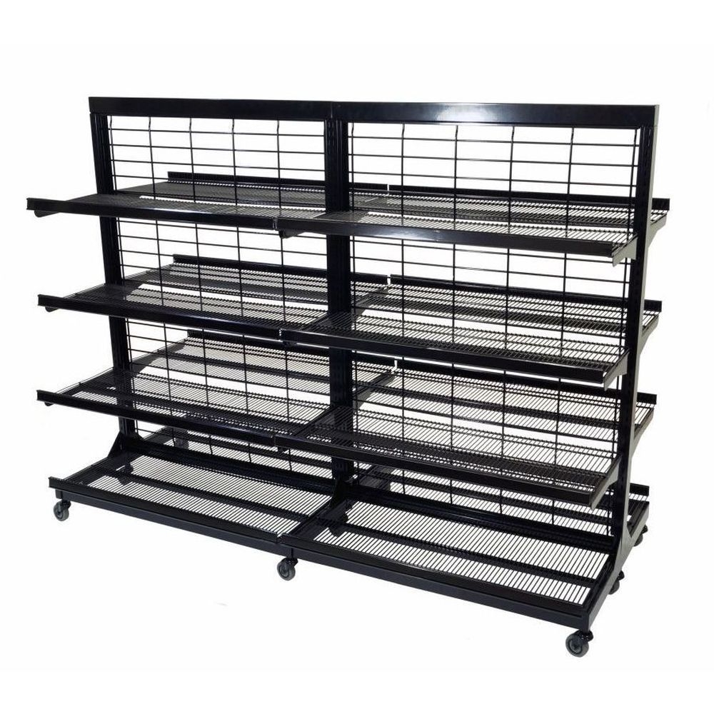 Mobile Merchandisers 6 Foot Gondola Run with Shelves