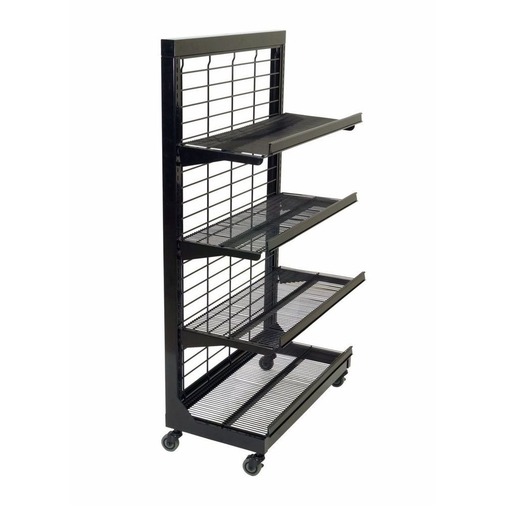 Mobile Merchandisers End Cap with Shelves