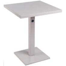Antique Bronze Emu Americas LLC Lock Solid Top Table, 24 x 24 x 29.5 inch.