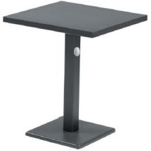 Antique Bronze Emu Americas LLC Lock Outdoor/Indoor Solid Top Table, 28 x 20 x 29.5 inch.