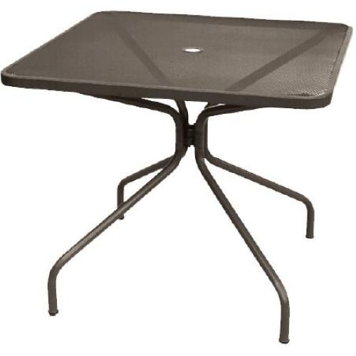 Antique Black Emu Americas LLC Cambi Outdoor/Indoor Umbrella Table, 32 x 32 x 29.5 inch.