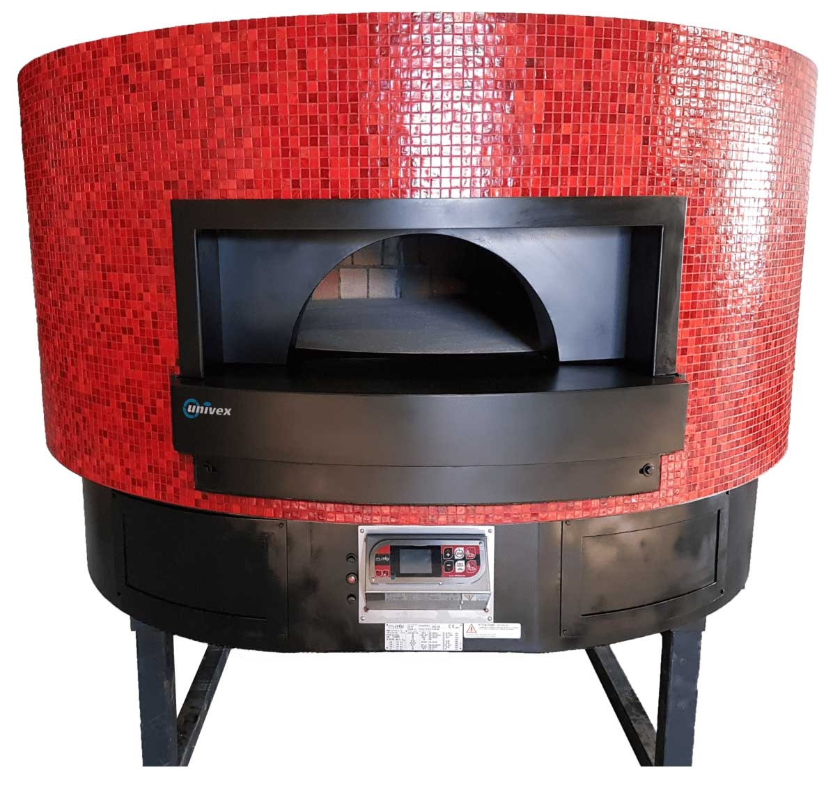Univex Flat Top Rotating Deck Stone Hearth Dome Gas Pizza Oven, Fourteen 12 inch Pizza Capacity