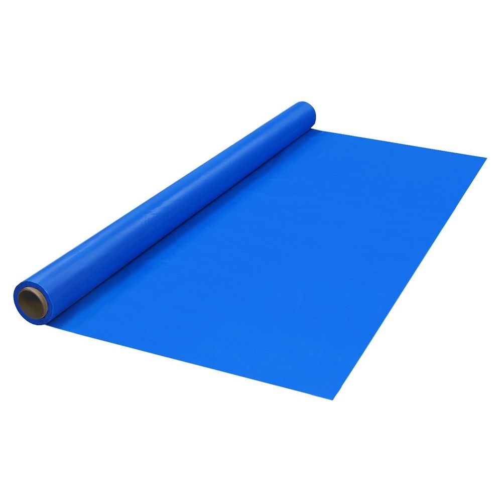 Northwest Enterprises Party Essentials Royal Blue Plastic Banquet Table Cover Roll, 40 inch x 100 Feet -- 4 rolls per case