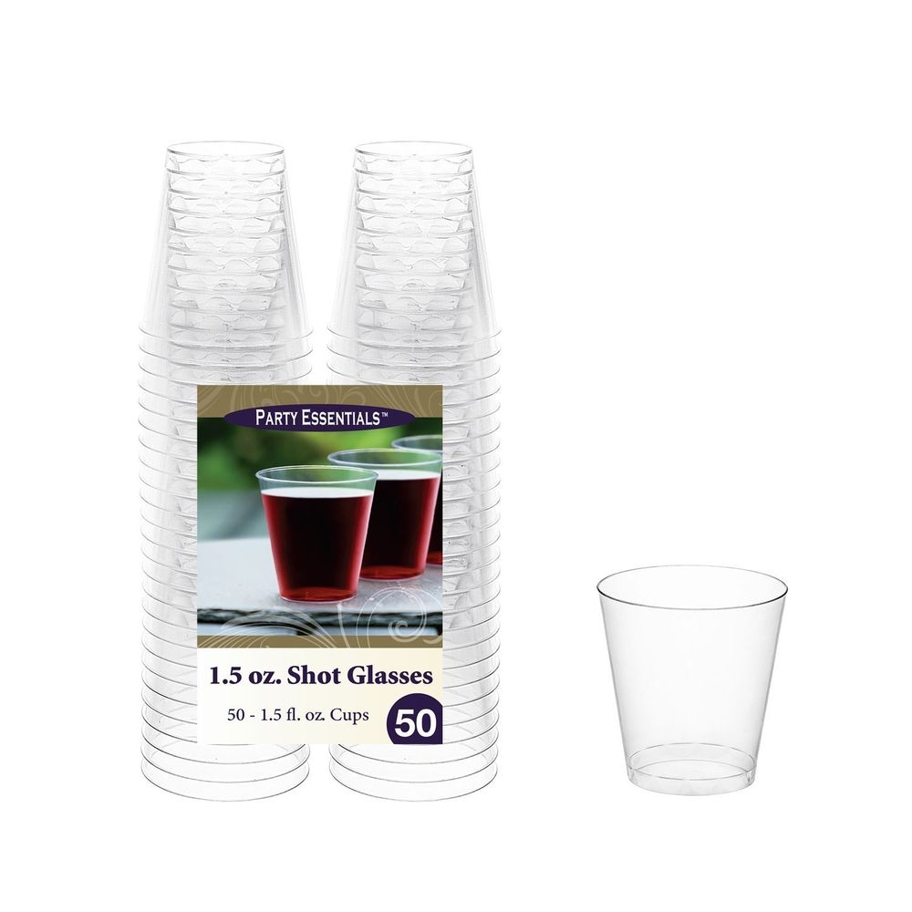 Northwest Enterprises Party Essentials Clear Shot Glass, 1.5 Ounce Capacity -- 1000 per case