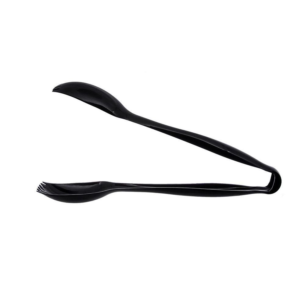 Northwest Enterprises Party Essentials Black Heavy Duty Serving Tong, 10 inch -- 36 per case