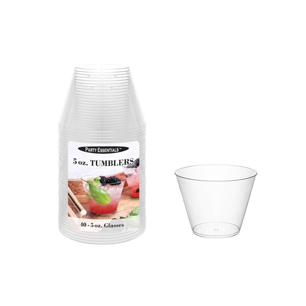 Northwest Enterprises Party Essentials Clear Tumbler, 5 Ounce Capacity -- 960 per case