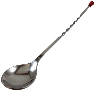 Anytime Bar Supplies Stainless Steel Bar Spoon with Knob, 11 inch -- 24 per case
