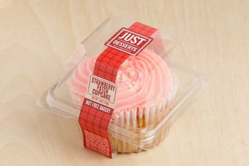 Just Desserts Strawberry Patch Cupcake, 4.6 Ounce -- 6 per case.