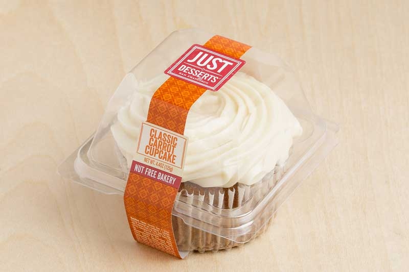 Just Desserts Classic Carrot Cupcake, 4.4 Ounce -- 6 per case.