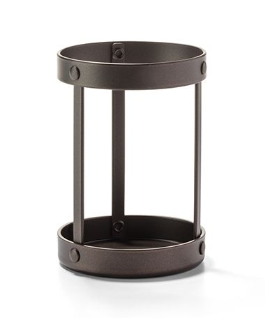 Hollowick Aurora Dark Bronze Frame Only, 4 7/8 x 3 1/2 x 3 1/2 inch.