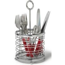 Spectrum Contempo Chrome Silverware Caddy, 11.75 x 5.75 x 5.75 inch.