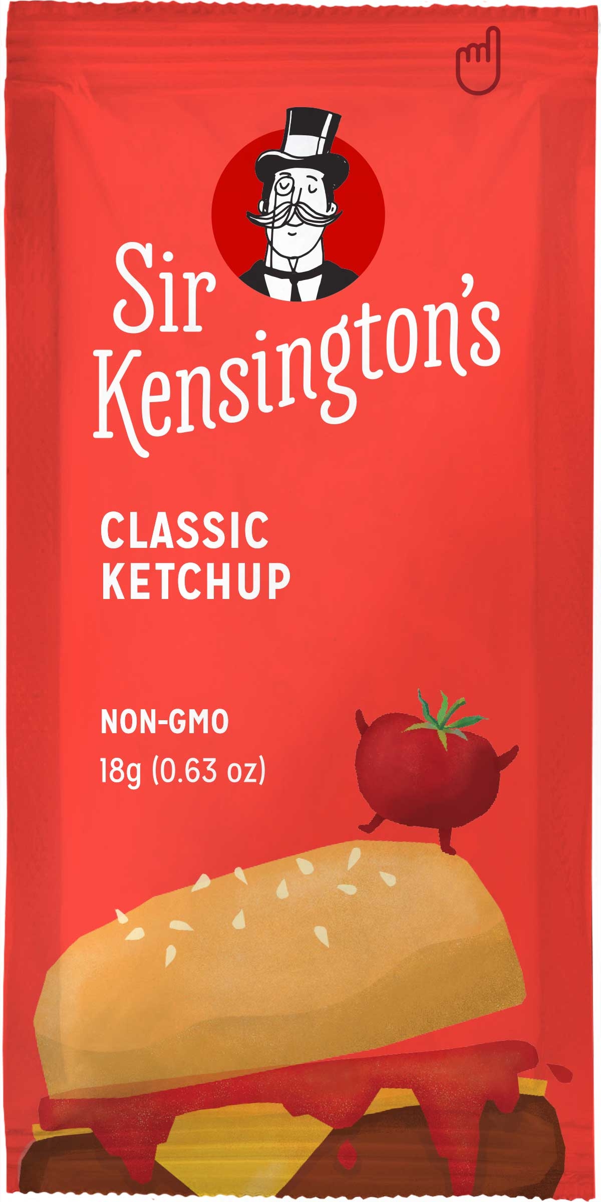 Sir Kensington's Classic Ketchup, 18 Gram Packet, 50 per pack