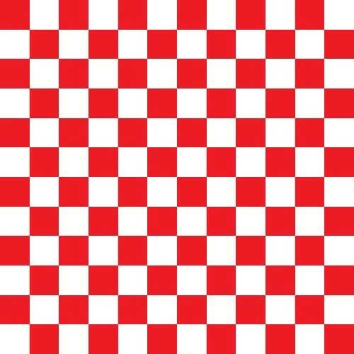McNairn Red Check Dry Wax Basket Liner Sheet, 12 x 12 inch -- 2000 per case