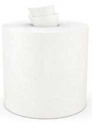 Cascades Tuff Job White DRC Medium Weight Centerpull Roll Wiper - 369 count per roll -- 6 rolls per case