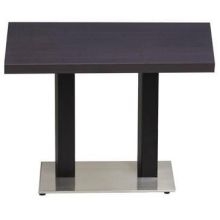 Grosfillex VanGuard Lateral Black Column with Stainless Steel Base.