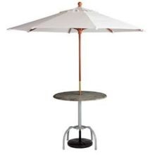 Grosfillex Black Bar Height Tulip Table Base Only -- 20 per case.
