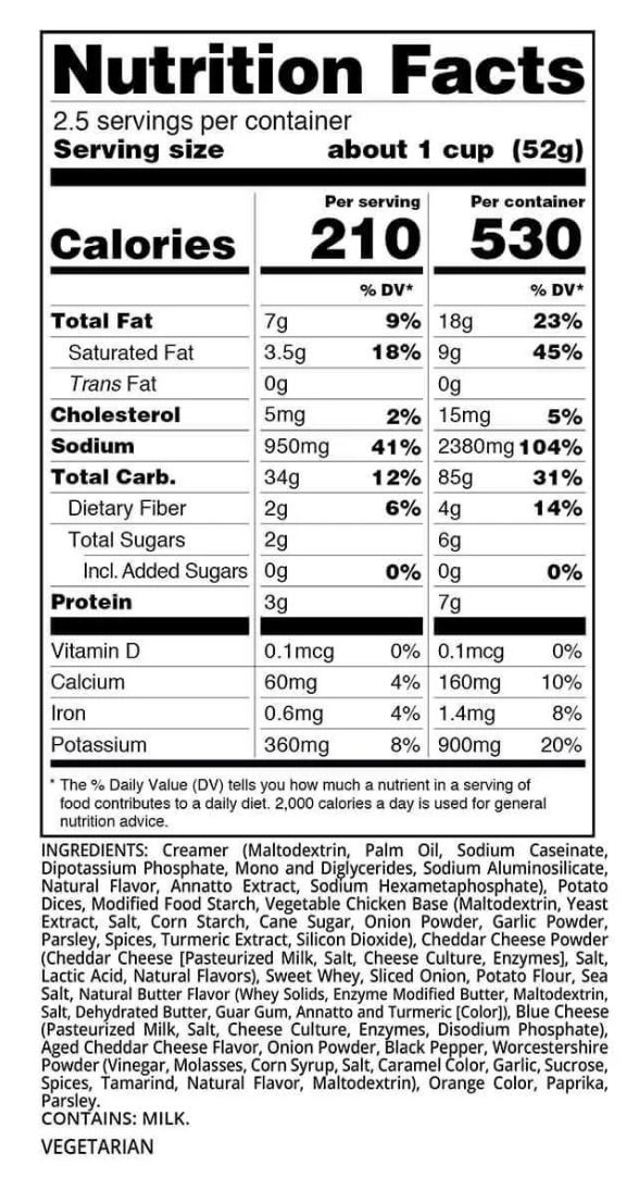 Readywise Open Range Cheesy Potato Soup, 16 Ounce -- 50 per case