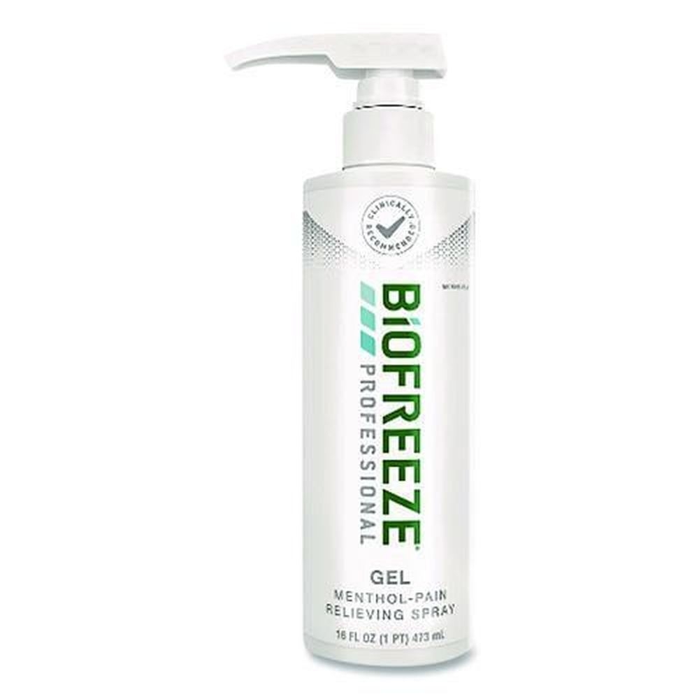 Biofreeze Professional Green Topical Analgesic Pain Reliever Gel, 16 Ounce Pump