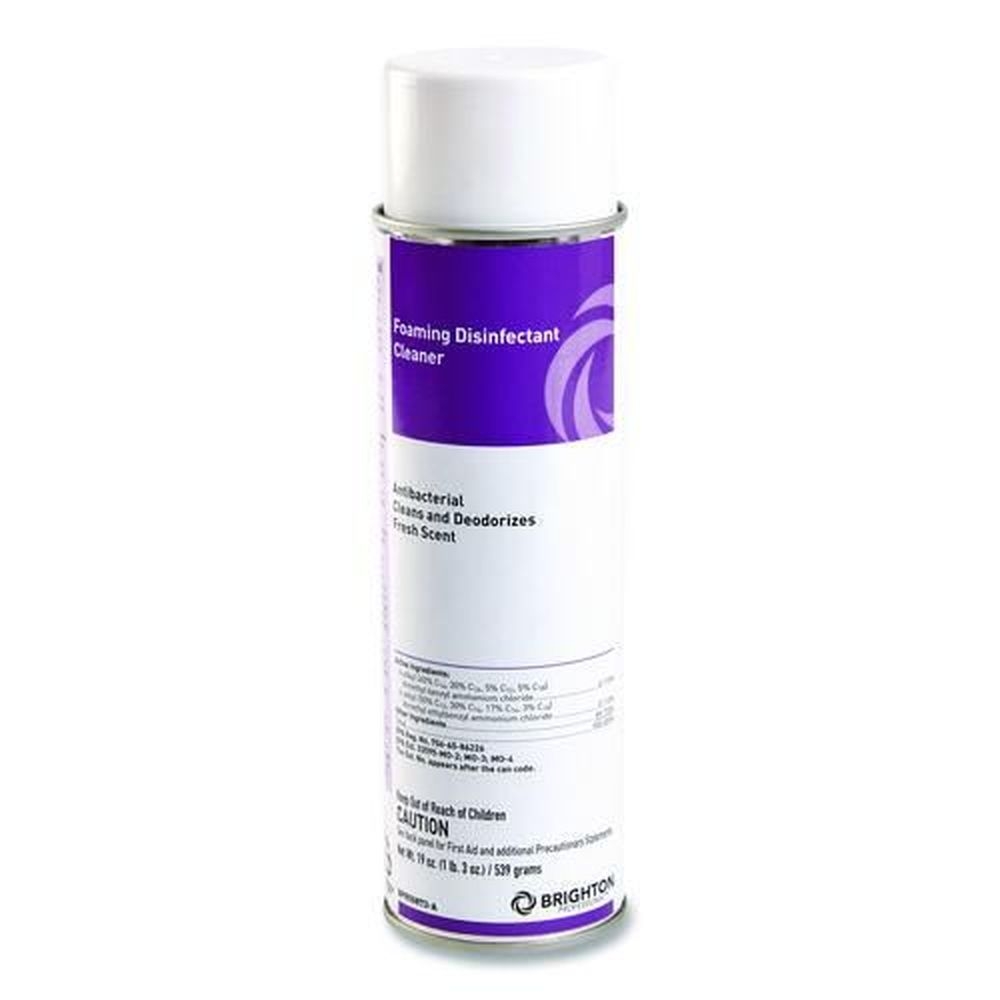 Brighton Professional All-Purpose Foaming Disinfectant Cleaner, 19 Ounce Aerosol Spray