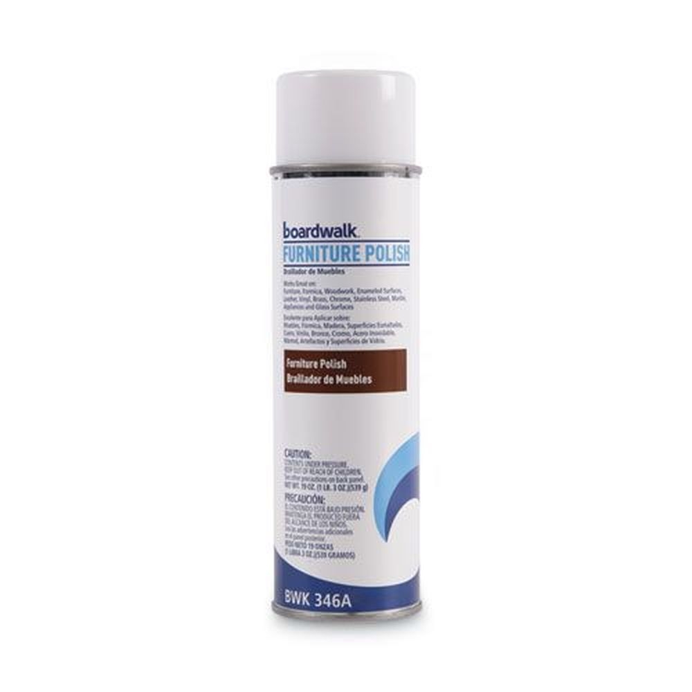 Boardwalk Lemon Scent Furniture Polish, 19 Ounce Aerosol Spray