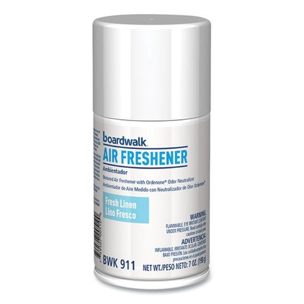 Boardwalk Fresh Linen Scent Metered Air Freshener Refill, 7 Ounce Aerosol Spray -- 12 per case