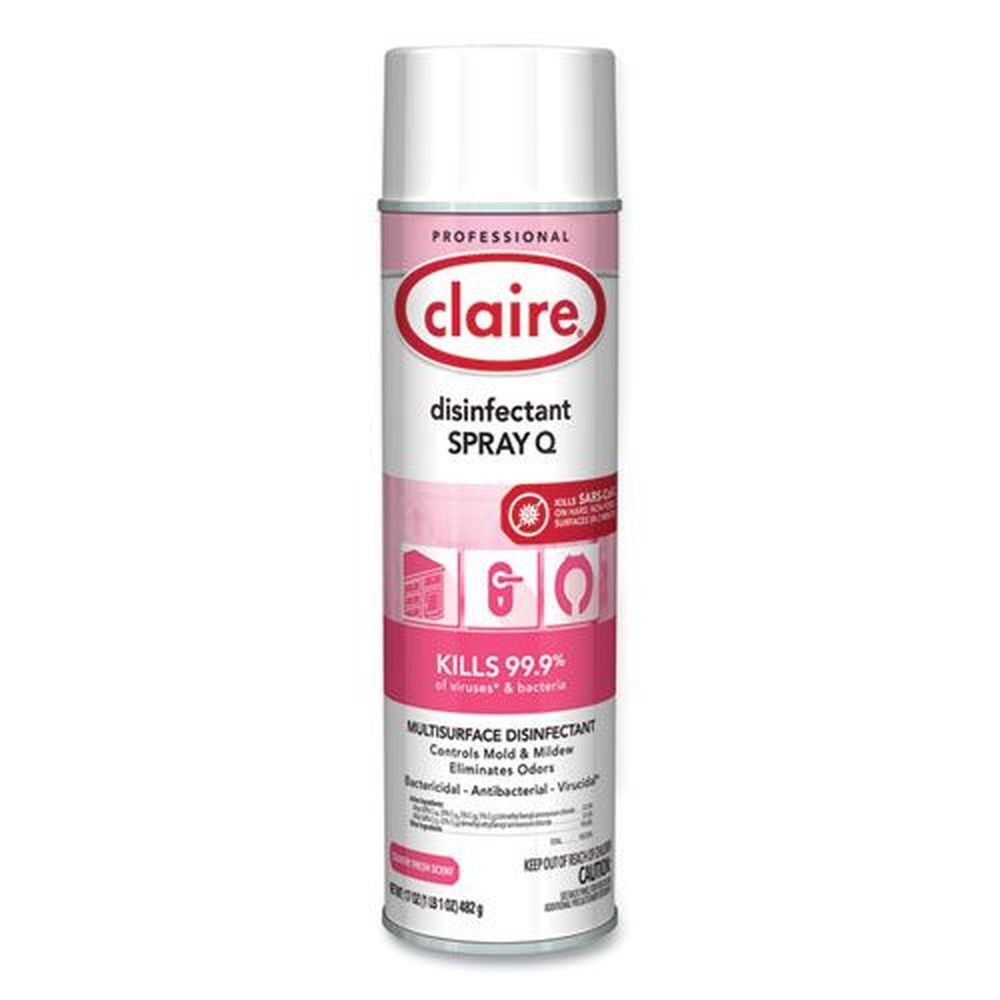 Claire Country Fresh Scent Spray Q Disinfectant, 17 Ounce Aerosol Spray -- 12 per case