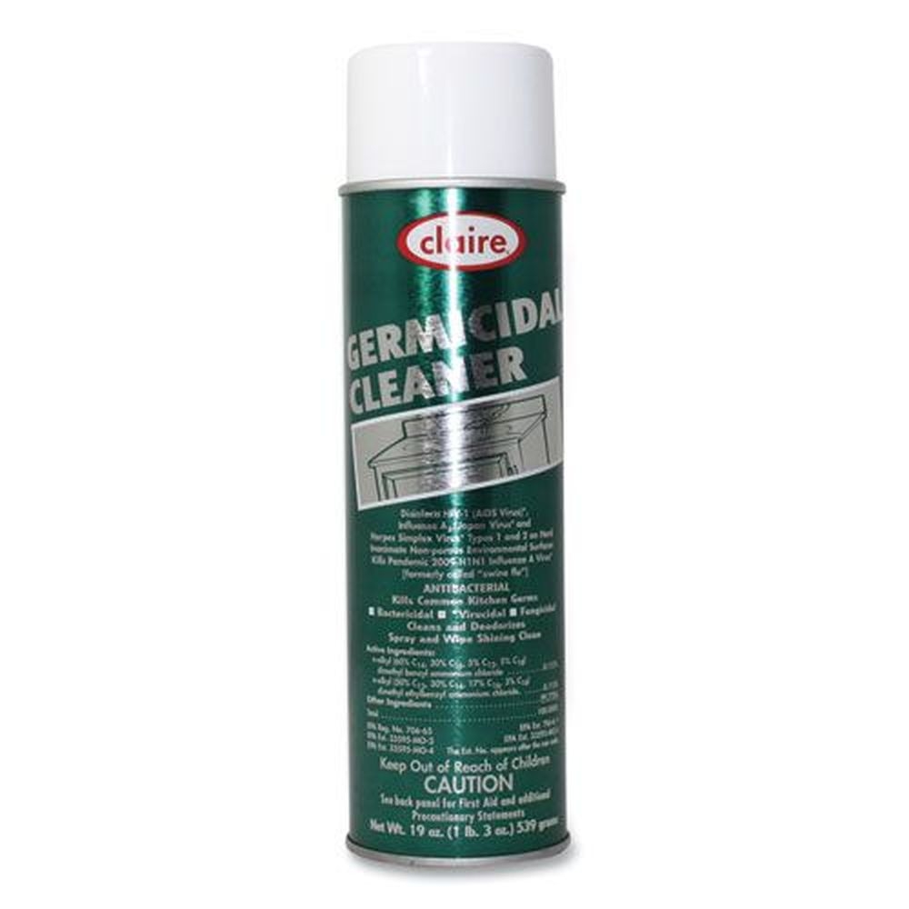 Claire Floral Scent Germicidal Cleaner, 19 Ounce Aerosol Spray -- 12 per case
