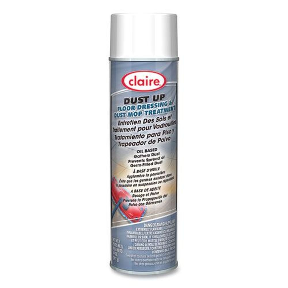 Claire Lemon Scent Dust Up Floor Dressing and Dust Mop Treatment, 14 Ounce Aerosol Spray -- 12 per case