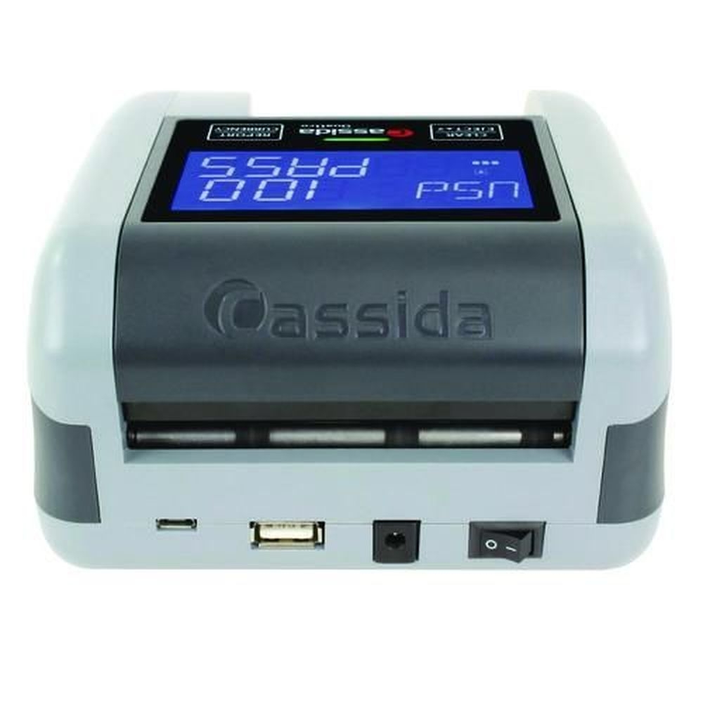 Cassida Infrared U.S. Currency UV Light Quattro Counterfeit Detector with Magnetic Strip Detection, 4.9 x 4.9 x 2.9 inch