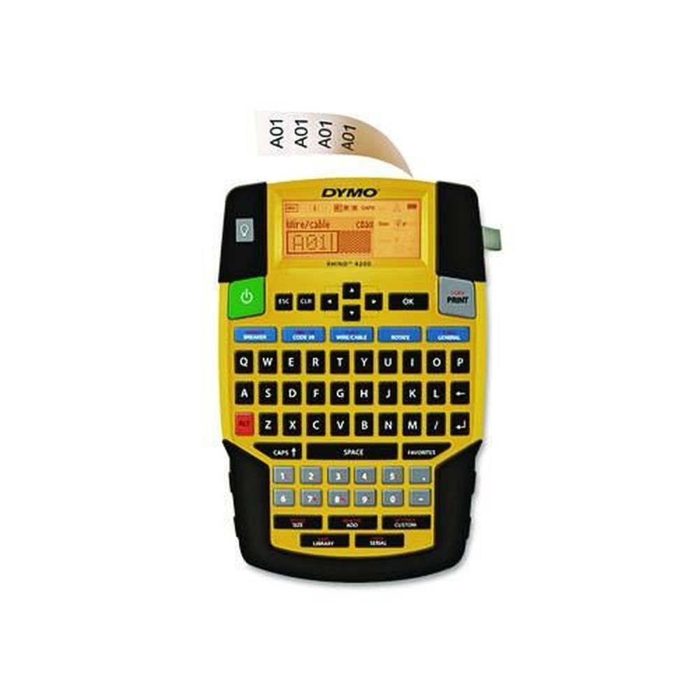 DYMO 1 Line Rhino 4200 Basic Industrial Handheld Label Maker, 4.06 X 8.46 X 2.24 inch