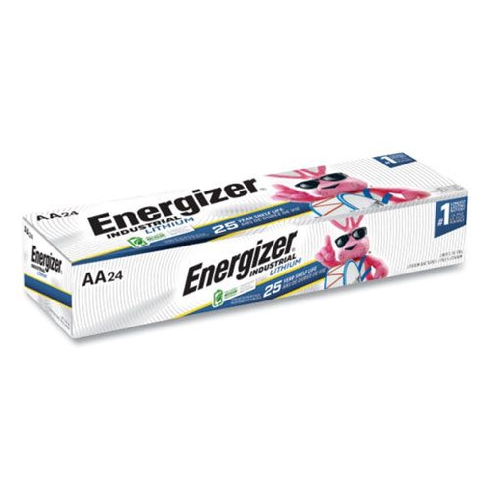 Energizer 1.5 Volt Industrial Lithium AA Battery, 24 count