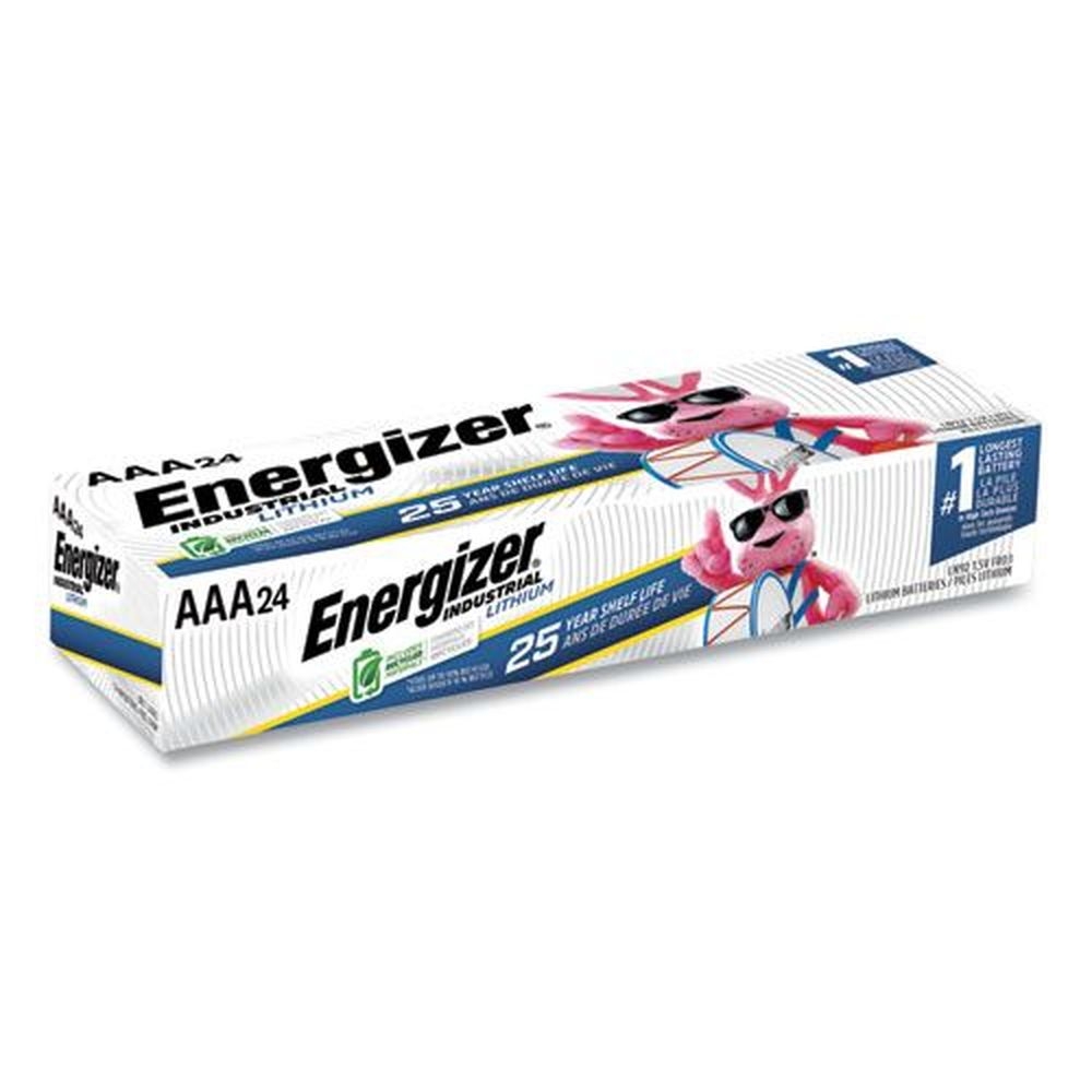 Energizer 1.5 Volt Industrial Lithium AAA Battery, 4 count -- 6 per case