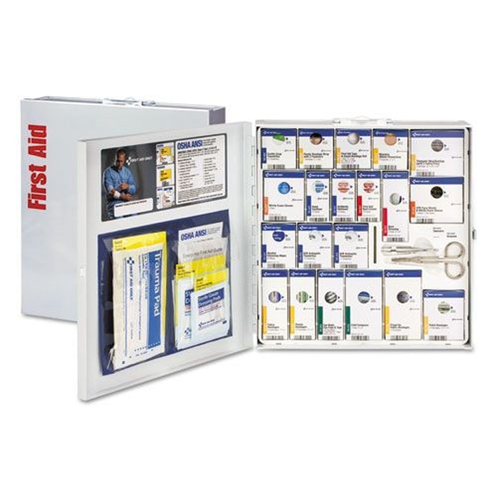 First Aid Only SmartCompliance General Business First Aid Station without Medication for 50 People - Metal Case, 202 count -- 1 kit
