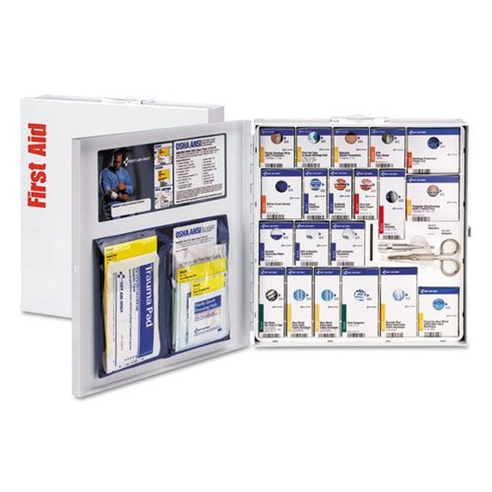 First Aid Only SmartCompliance Food Service First Aid Kit without Medication for 50 People - Metal Case, 260 count -- 1 kit
